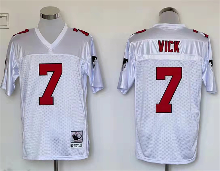 Men's Atlanta Falcons Michael Vick Mitchell & Ness White Legacy Jersey
